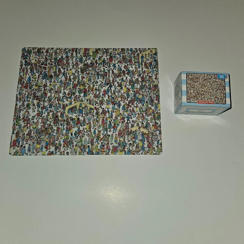 Where's Waldo Double Sided Jigsaw Puzzle 36 Pieces Party Department Store Wendys